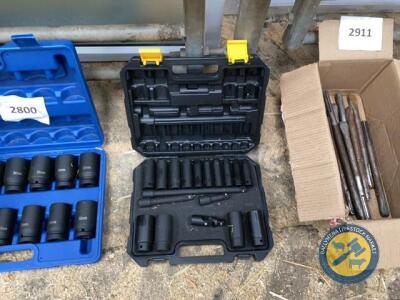 1/2 inch impact sockets (new)