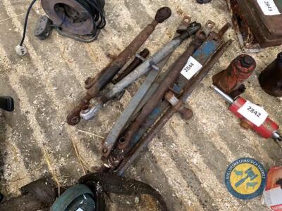 Selection of toplinks, drawbars and staybar