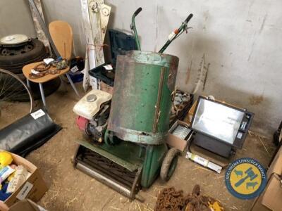 Ransomes cylinder mower with box