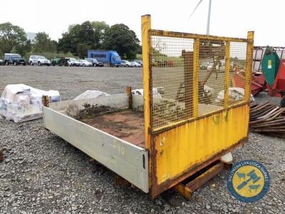 Tipping body off transit approx 9ft long with crane & winch