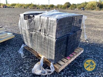 Pallet of plastic baskets