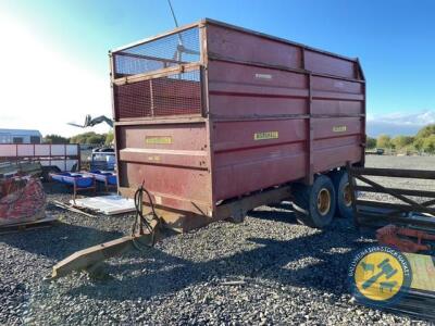 Marshall 12tn silage trailer complete with grain