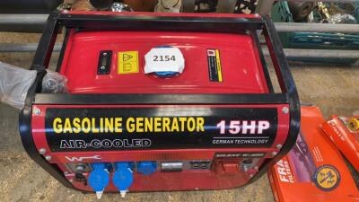 New 8.5kw 15hp Petrol generator key start