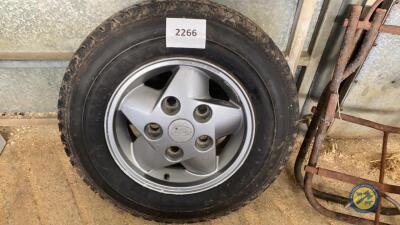 Land Rover tyre & rim with new tyre