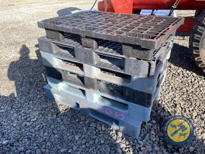 6x plastic euro pallets