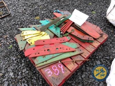 Pallet of Kvernland plough parts