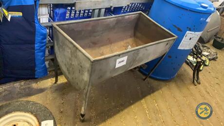 Steel drinking trough