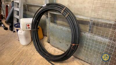 Roll of black piping 50m