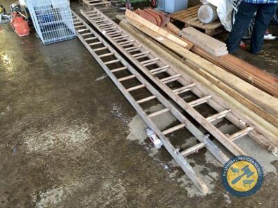 18ft wooden ladder