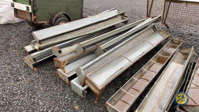 15x sheep feed troughs galvanised