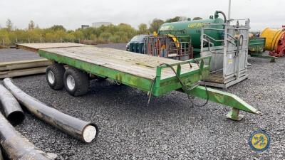 20x7 tandem axle bale trailer