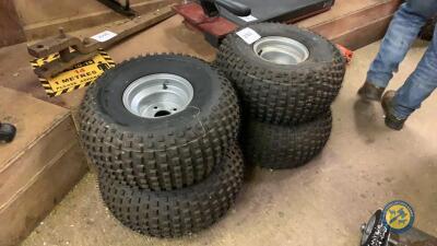 4x new quad tyres & rims