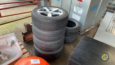 4x 15" alloys with tyres & reasonable tread