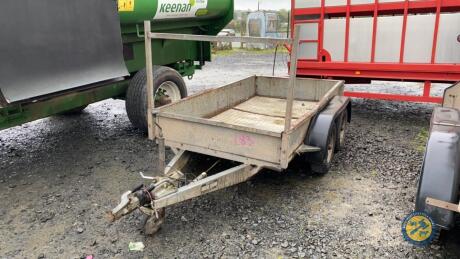 Nugent 8x4 flat trailer