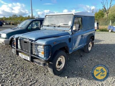 Land Rover 90 Defender turbo diesel 2495cc 1993, ODZ 5212, No MOT, 118,000miles, taxbook & key, chasis needs attention