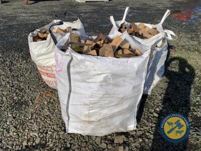 3x tote bags of firewood