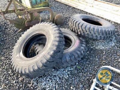 3x Avon 11-20-12 PLY tyres