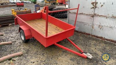 New 7x4 car trailer with treated timber floor and LED lights