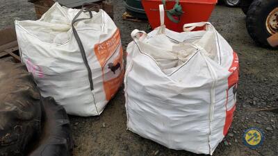 2x tote bags of firewood