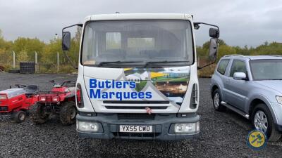 23ft flat 7.5tn Iveco lorry 2006, YX55 CWD, no MOT, 217,000km, taxbook key, diesel, brakes need attention but driving well