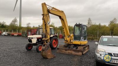 Komatsu 8tn track digger, 2007, 10900hrs, key