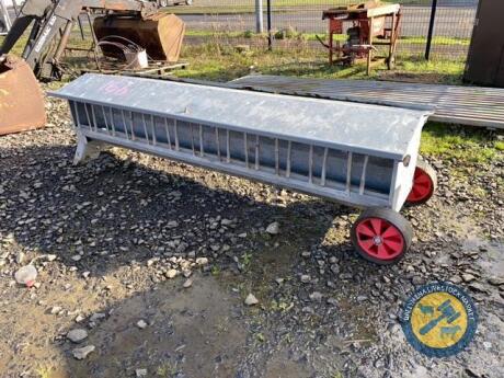 8ft lamb creep feeder galvanised on wheels