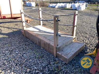 Approx 8ft wooden bridge