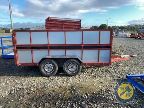 12x6ft sheep or calf trailer with detachable sides & rof lights & brakes