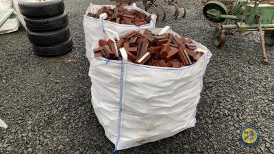 2x tote bags of mahogany sticks