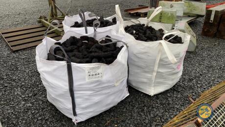 3x tote bags of peat