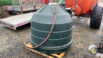 300gln oil tank with hose