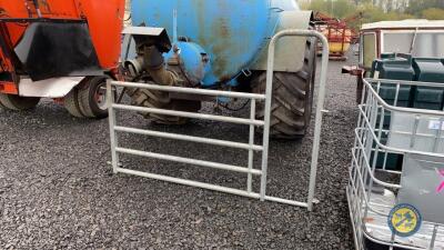 New galvanised calf creep gate