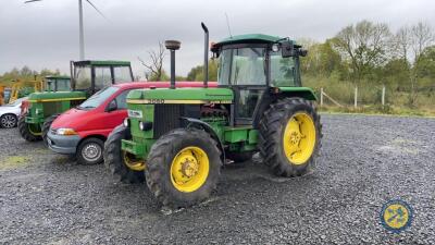 John Deere 3050 tractor 1993, K7P DRM, 10,000hrs, no taxbook, key, high lift 30K box