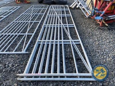 Approx 2x 17ft galvanised sheep gates