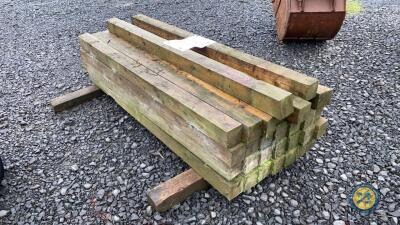 30x new 6ft 4x4 timber posts