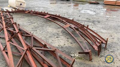 4x 25ft round roof trusses