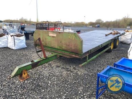 2007 Gildermew 22x8 bale trailer lights & brakes working on 400 tyres