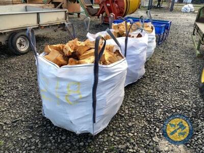 3x tote bags of firewood