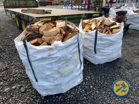 3x tote bags of firewood