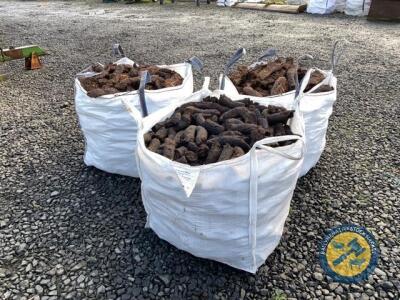 3x tote bags of peat