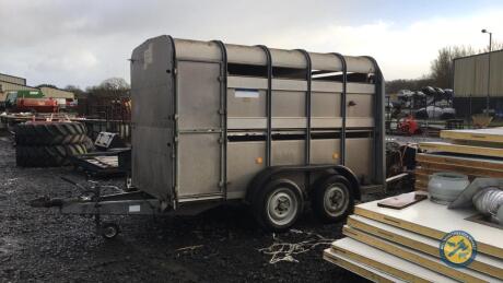 Ifor Williams 10x5 cattle trailer with fold up sheep decks new lights & brake system fitted, spare wheel