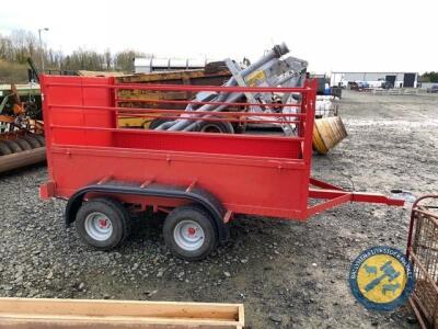 2021 new heavy duty 8'4"x4'4" sheep trailer with removable sides, chequored plate floor & sides