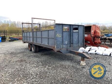 22x7'6" bale of sheep trailer with removable sides lights working tandem axle