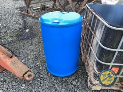 40gln blue plastic barrel