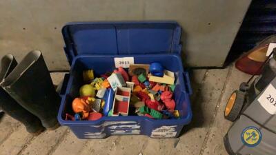 Toy box of toys