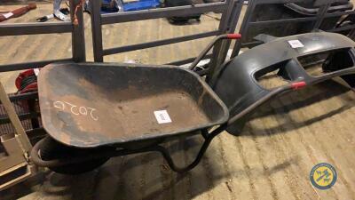 Metal wheelbarrow