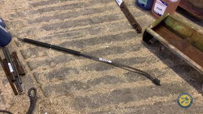 Power washer lance arm