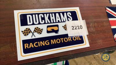 Duckhams metal sign