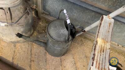 Watering can galvanised