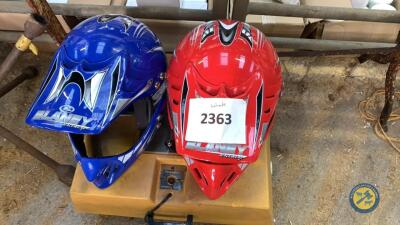 2x childrens quad helmets